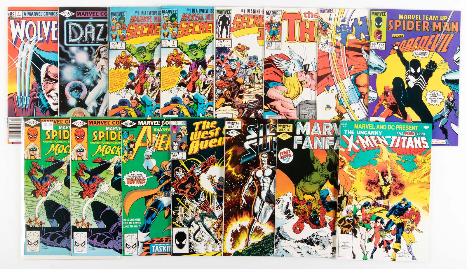Marvel: Lot of 15 First Issues & Appearances, 1980s (1 of 1)