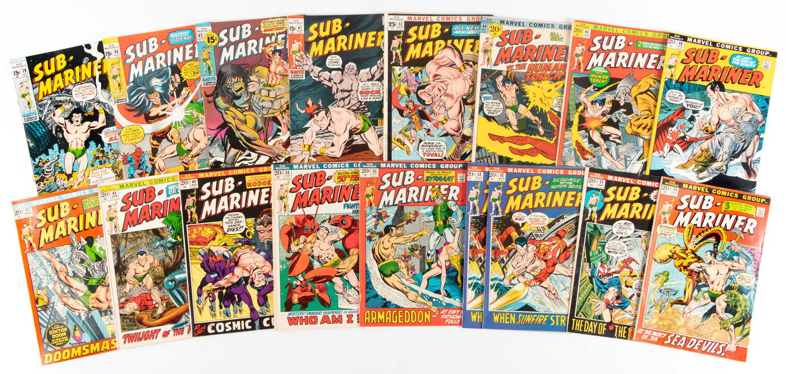 Sub-Mariner: Lot of 17 Comics * 1970s (1 of 1)