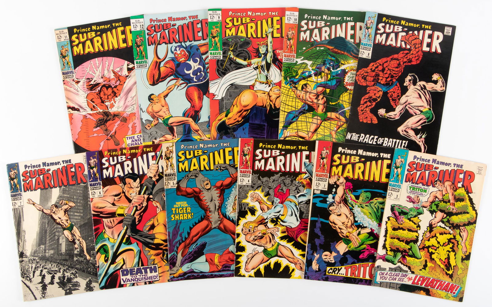Sub-Mariner: Lot of 10 Comics * 1960s (1 of 1)
