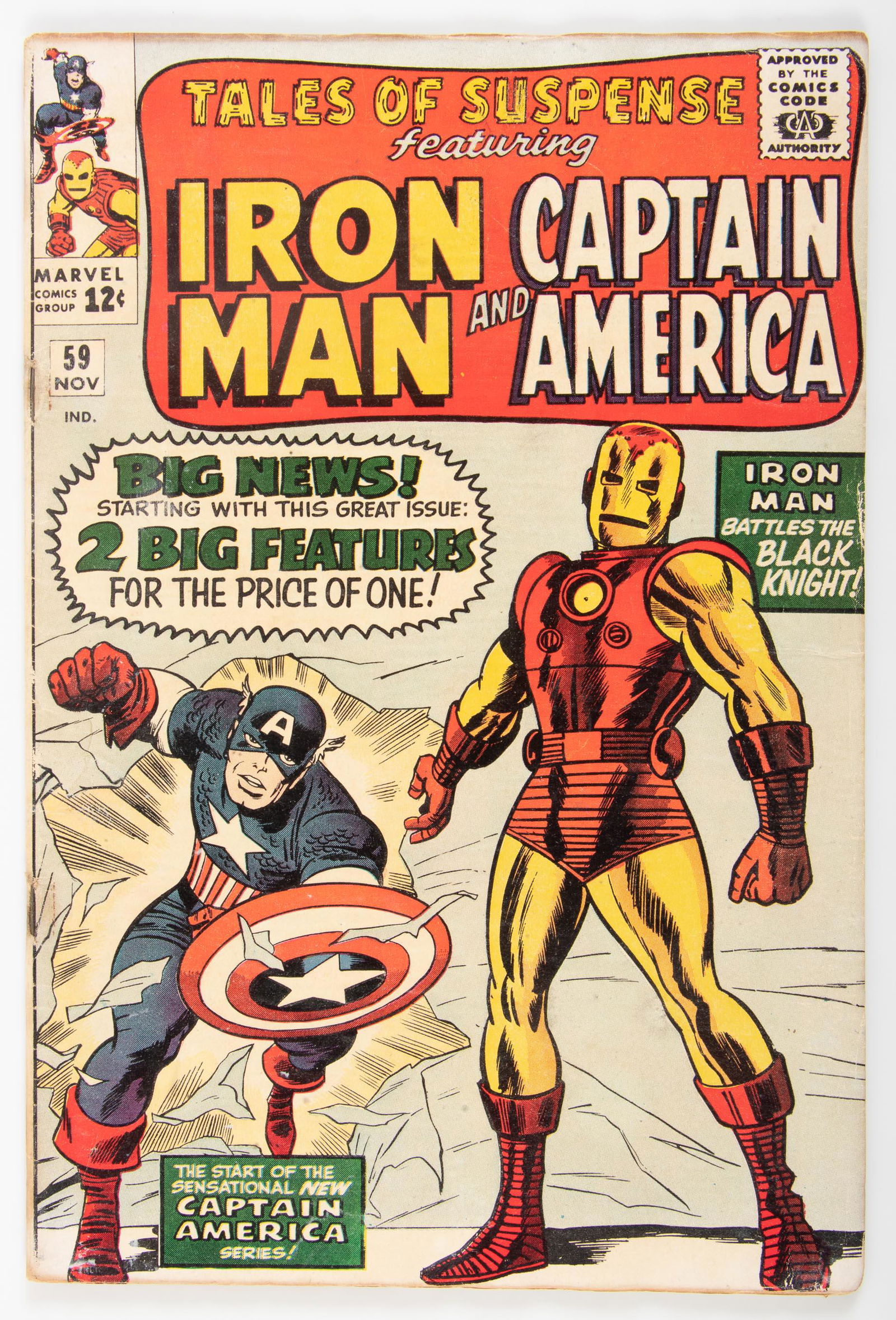 Tales of Suspense #59 * Fair/Good. 1964. Cap/Iron Man (1 of 2)