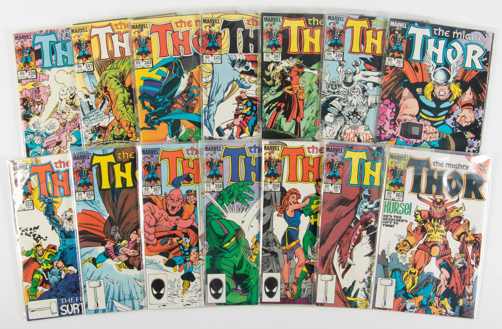Thor: Lot of 38 Issues by Walt Simonson * VF * 1980s (1 of 2)
