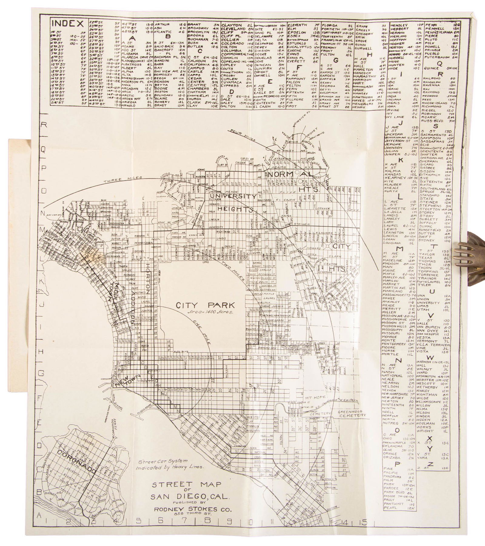 Rare guide to San Diego with map 1911 (1 of 5)