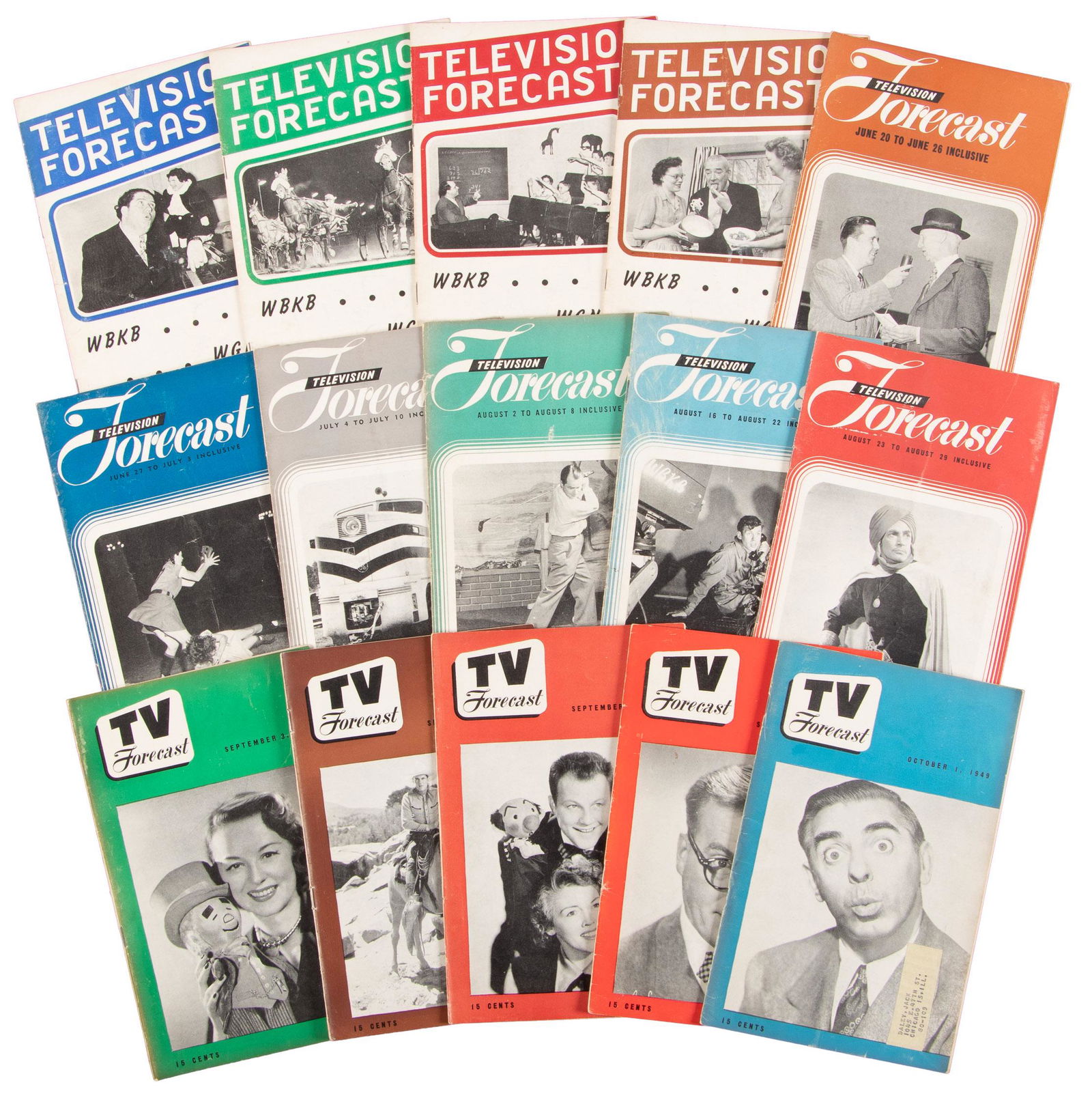 Large collection of Television Forecast magazine,: Heading: (Television Forecast) Author: Title: Large collection of Television Forecast magazine, 1948-1949 Place Published: Chicago Publisher:Television Forecast, Inc. Date Published: 1948-49