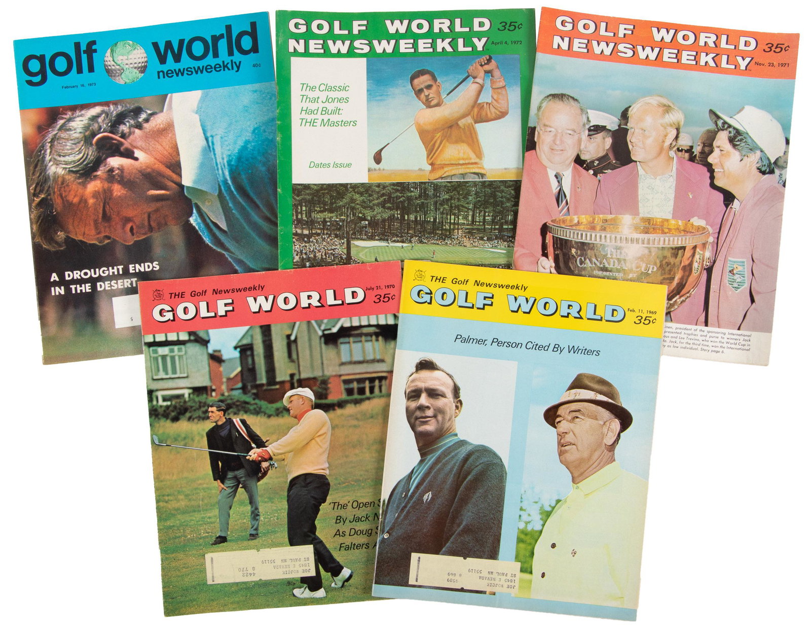 Golf World Magazine - 1969-1973: Heading: (Golf World Magazine - 1969-73) Author: Title: Golf World Magazine - 1969-1973 Place Published: Southern Pines, NC Publisher:Golf World, Inc. Date Published: 1969-1973 Descrip