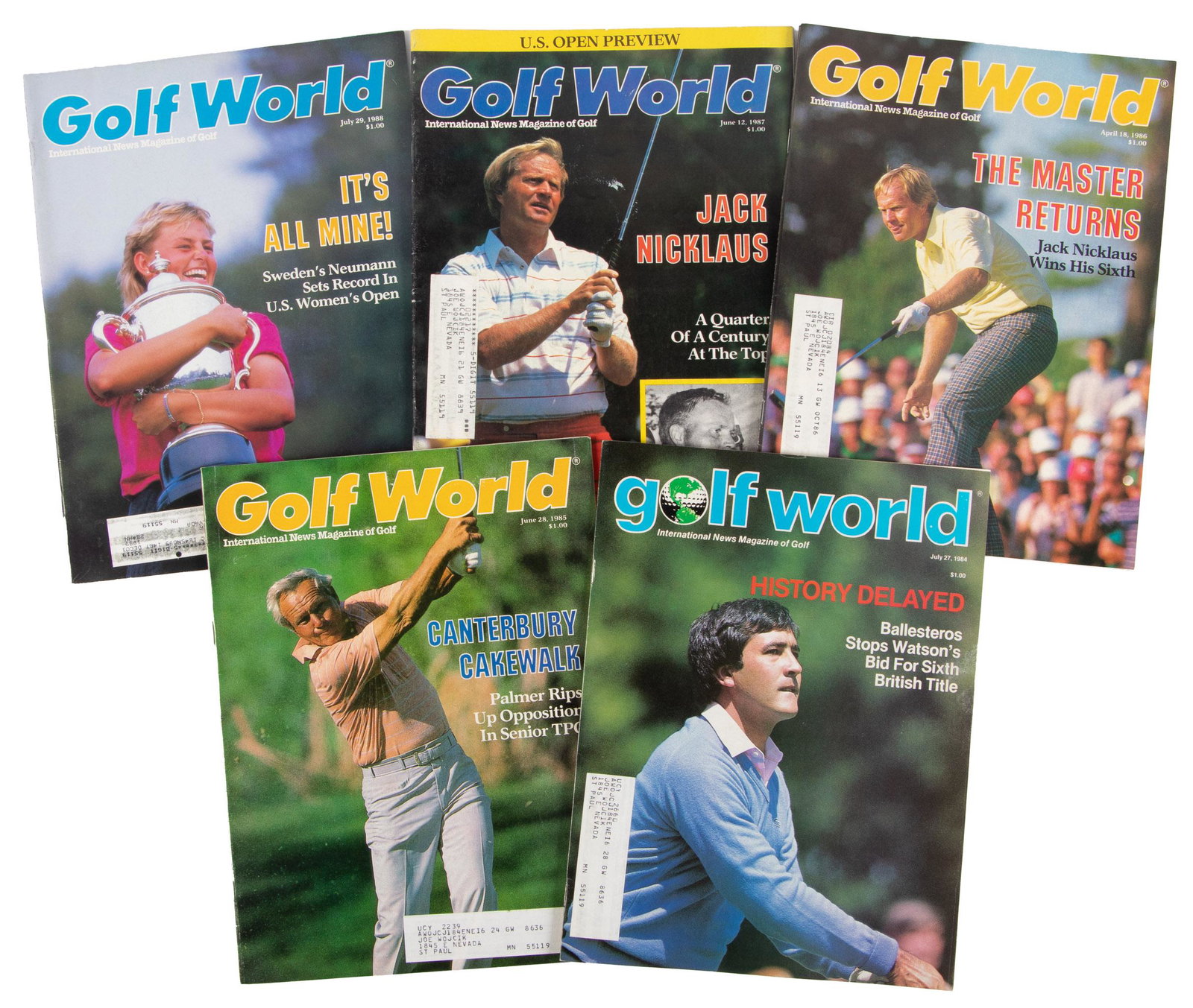Golf World Magazine - 1984-88: Heading: (Golf World Magazine - 1984-88) Author: Title: Golf World Magazine - 1984-88 Place Published: Southern Pines, NC Publisher:Golf World, Inc. Date Published: 1984-88 Description