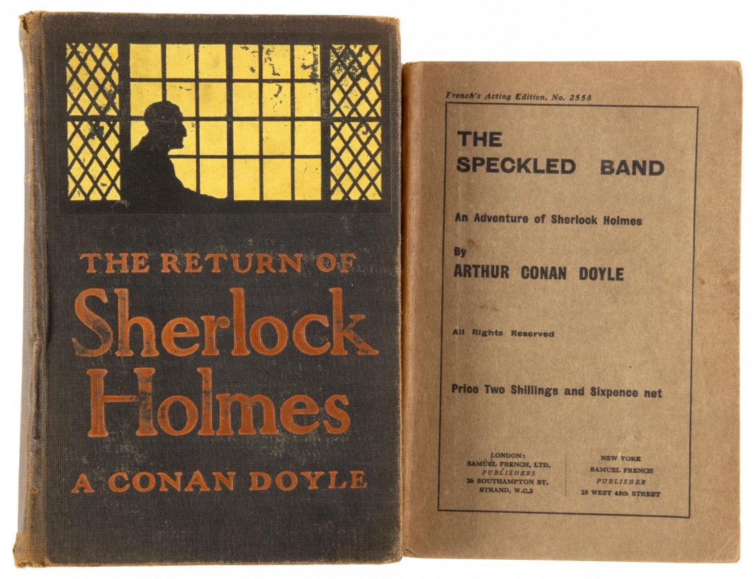 Two Sherlock Holmes titles: Heading: Author: Doyle, Arthur Conan Title: Two Sherlock Holmes titles by Arthur Conan Doyle Place Published: Various places. Publisher: Date Published: Various dates. Description: