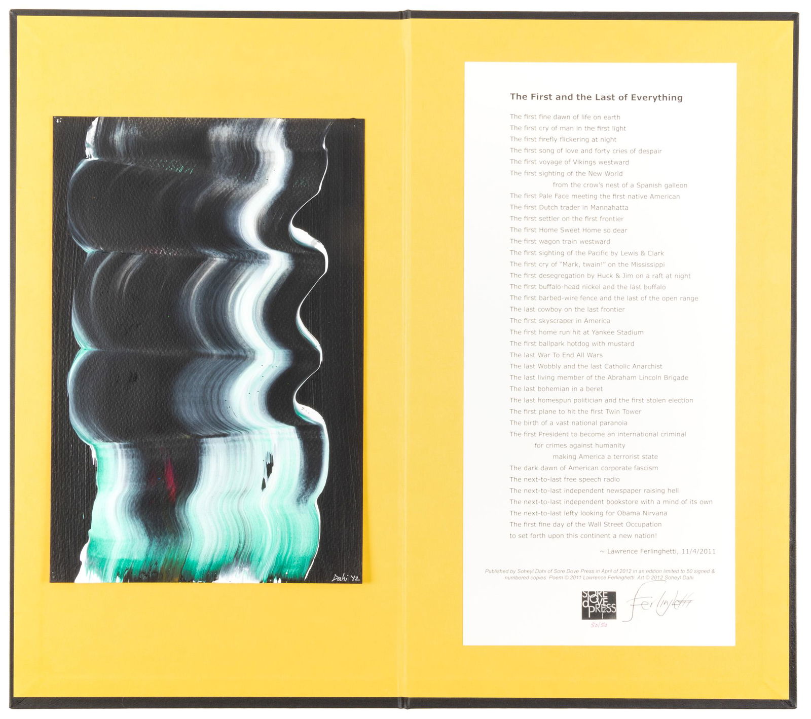 Ferlinghetti signed broadside 1/50 (1 of 4)