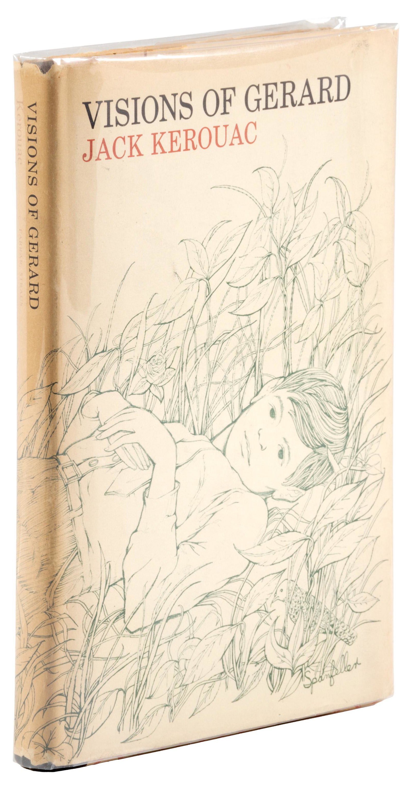 Kerouac Visions of Gerard First Printing: Heading: Author: Kerouac, Jack Title: Visions of Gerard Place Published: New York Publisher:Farrar, Straus Date Published: [1963] Description: Black cloth-backed patterned board
