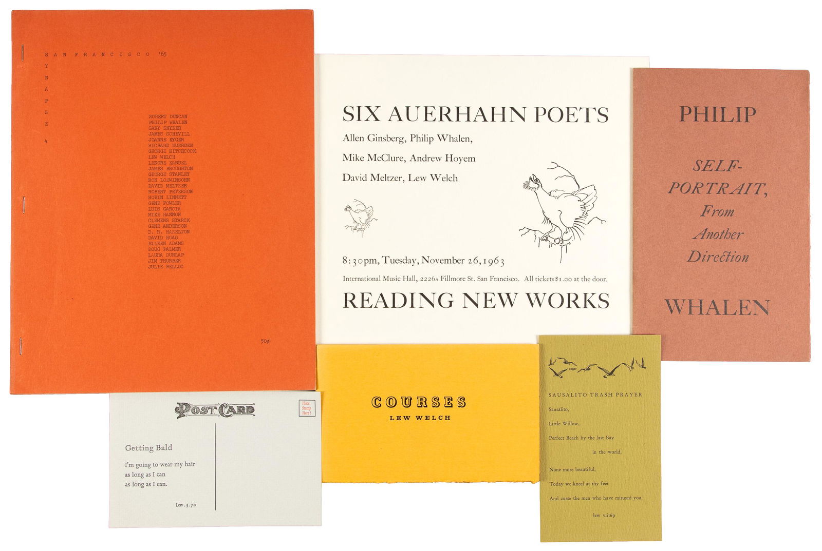 Ephemera by Lew Welch and Philip Whalen (1 of 1)