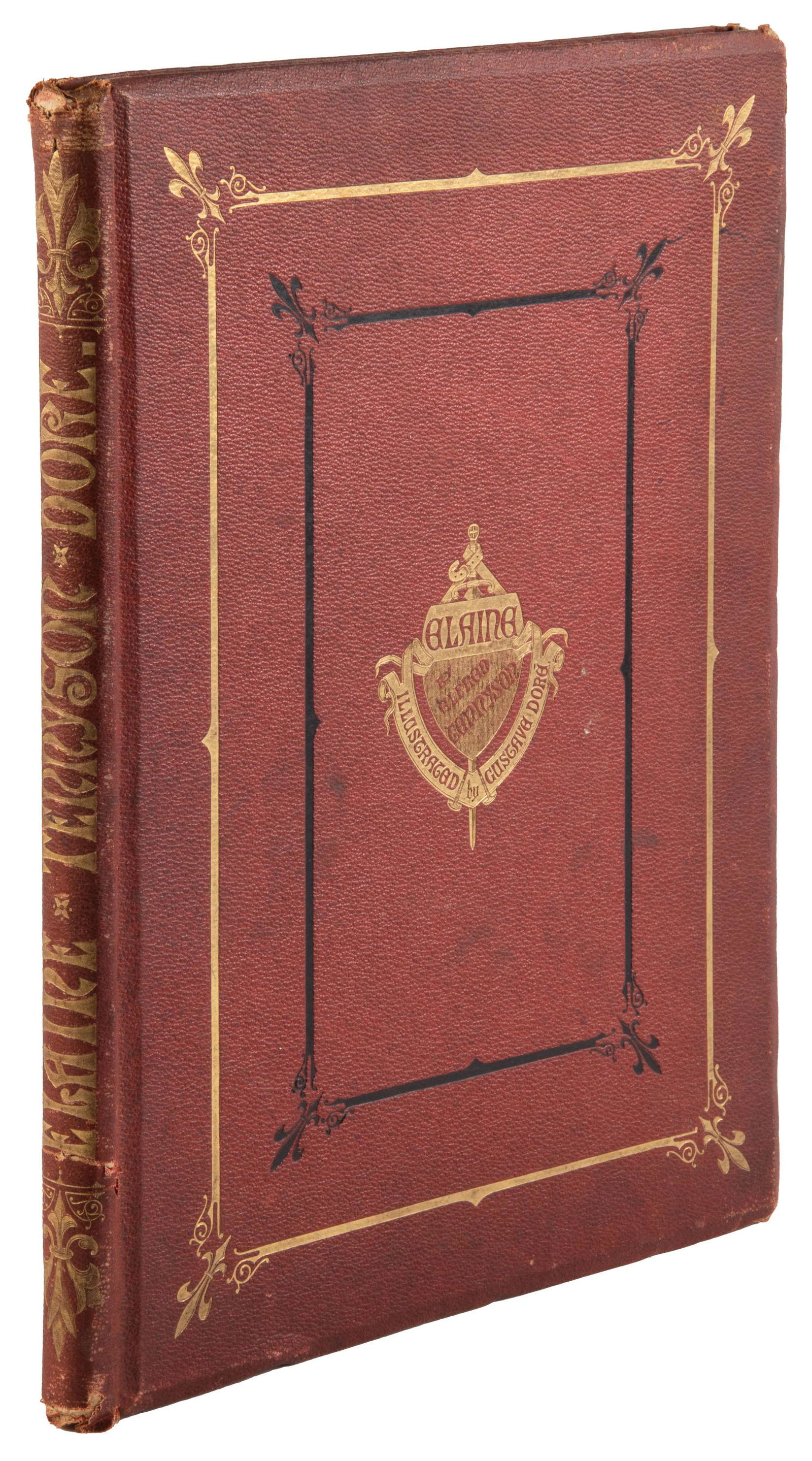 Tennyson's Elaine Illus. by Gustave Dore: Heading: (Doré, Gustave) Author: Tennyson, Alfred Title: Elaine Place Published: London Publisher:Edward Moxon Date Published: 1867 Description: [vi], 84 pp. 9 steel-engraved pla