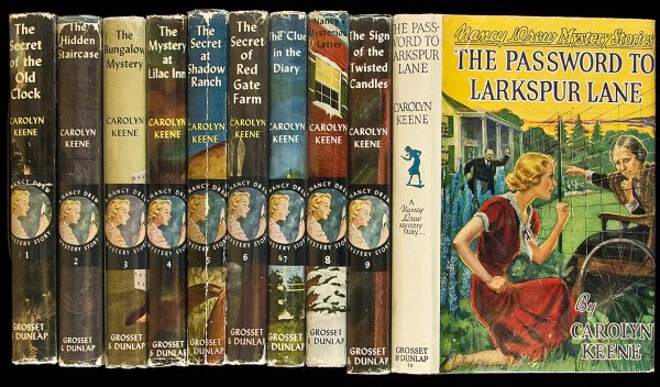 15 Nancy Drew titles used in the movie