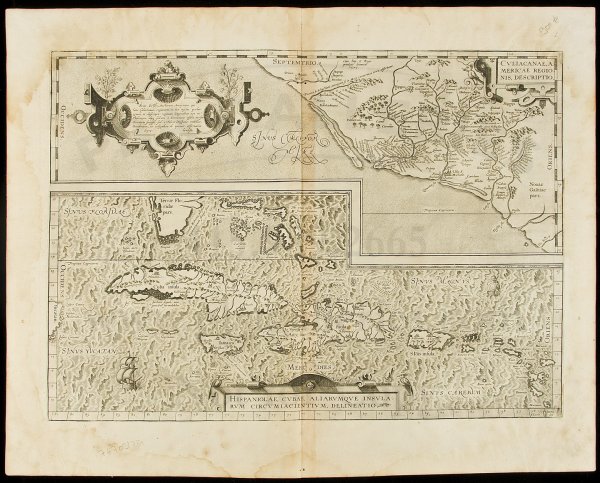 Ortelius map of Cuba & Western Mexico: Title: Culiacanae, Americae Regionis, Descriptio / Hispaniolae, Cubae, Aliarumque Insularum Circumiacientum, Delineato Author: Ortelius, Abraham Description: Copper-engraved map. 35.4x49.5 cm. (14x19�