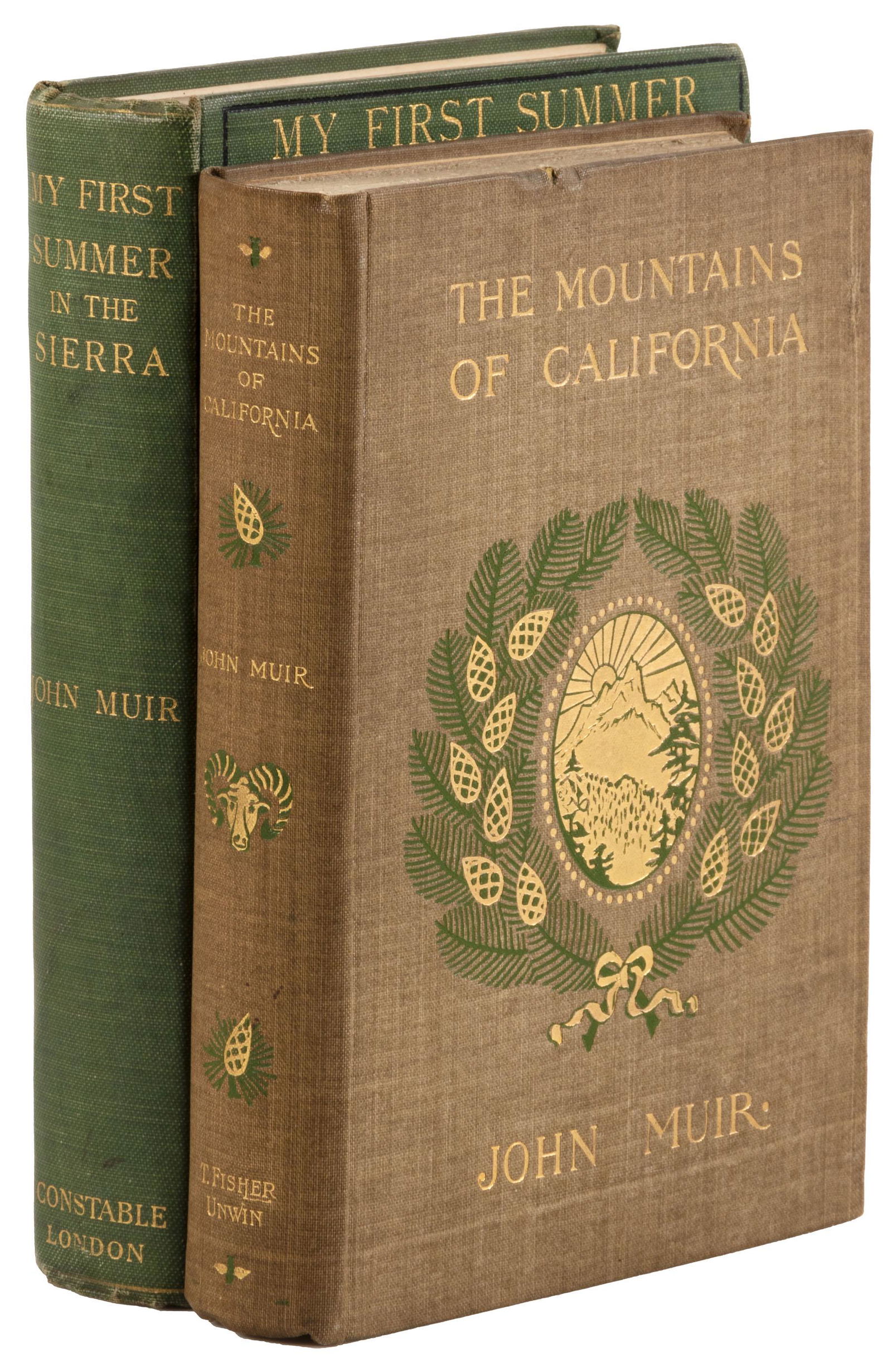 Rare first British Editions of John Muir books (1 of 3)