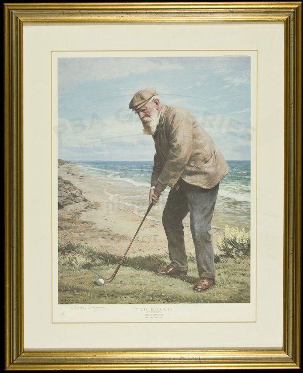 Tom Morris, by Weaver signed lmtd color litho1986: Title: Tom Morris, St. Andrews, Open Champion 1861-1862-1864-1867 Author: Weaver, Arthur Description: Color reproduction of an Arthur Weaver painting. Signed by Weaver in lower margin in pencil. Numbe