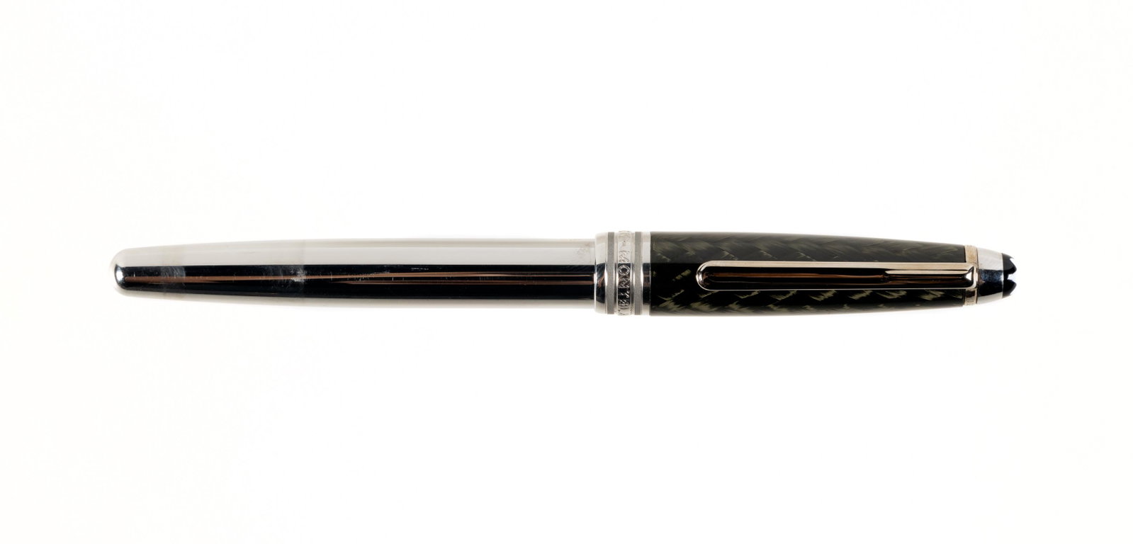 MONTBLANC Meisterstuck Carbon Fibre RB: Heading: Author: Montblanc Title: Meisterstuck Solitaire Rollerball, Carbon Fibre Cap Place Published: Publisher: Date Published: Description: Meisterstuck Solitaire, stainles