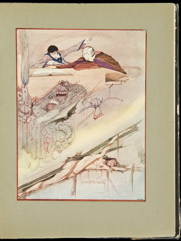 Tales of Mystery and Imagination Harry Clarke: Title: Tales of Mystery and Imagination Author: Poe, Edgar Allan Description: 412, [1] pp. With 32 tipped-in color plates by Harry Clarke; plus many black and white illustrations. (4to) 10½x7¾, orig