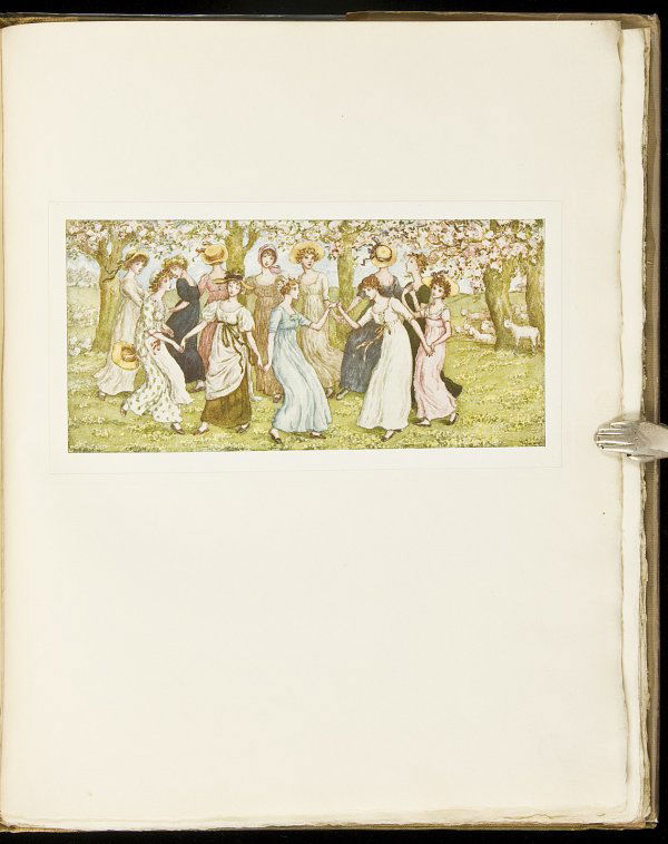 Kate Greenaway Pictures 1921: Title: Kate Greenaway Pictures. From Originals presented by her to John Ruskin and other Personal Friends (hitherto unpublished) Author: Cundall, H.M. Description: Illustrated with 20 mounted color pl