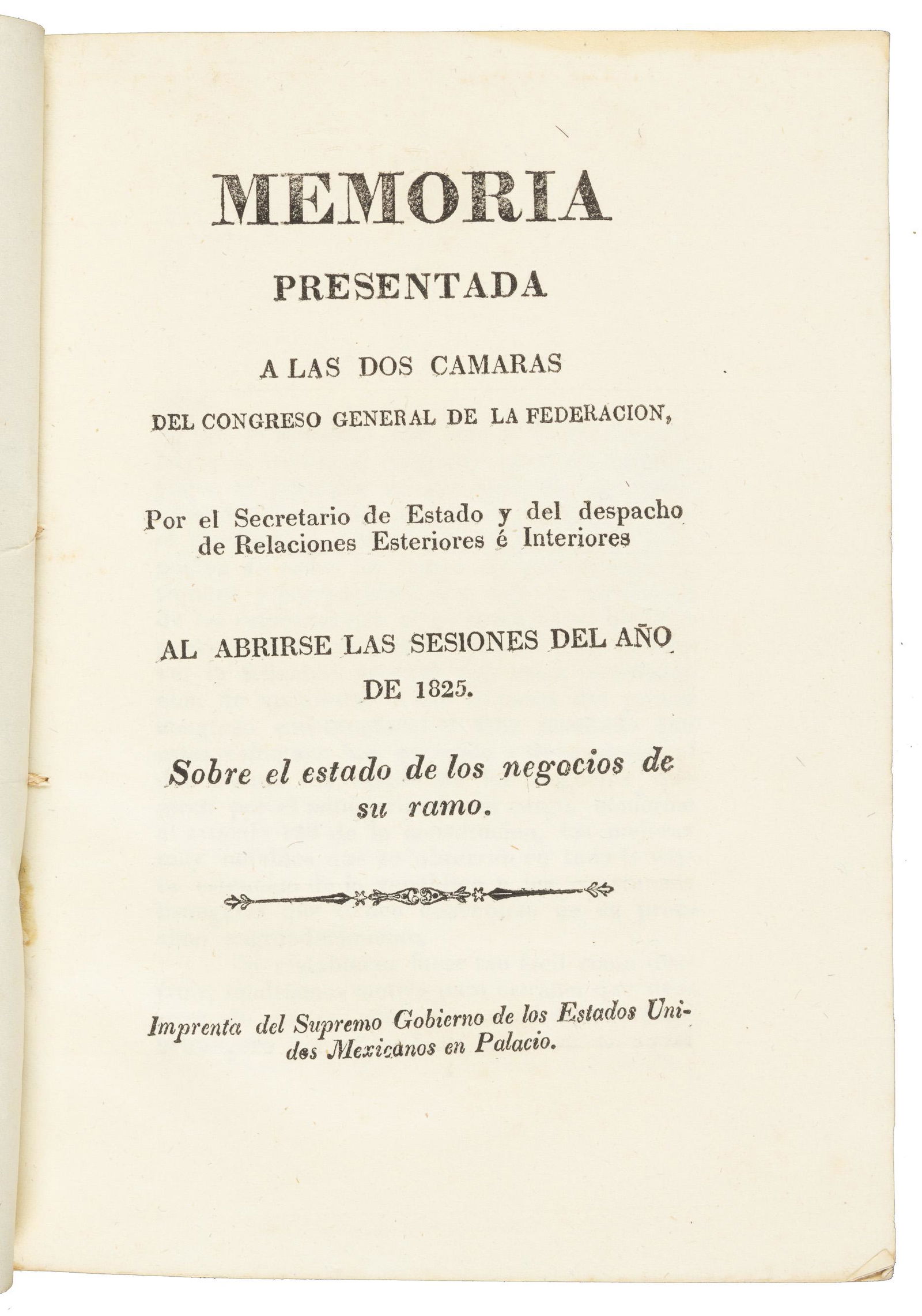 Mexico in 1825 with California & Texas (1 of 6)