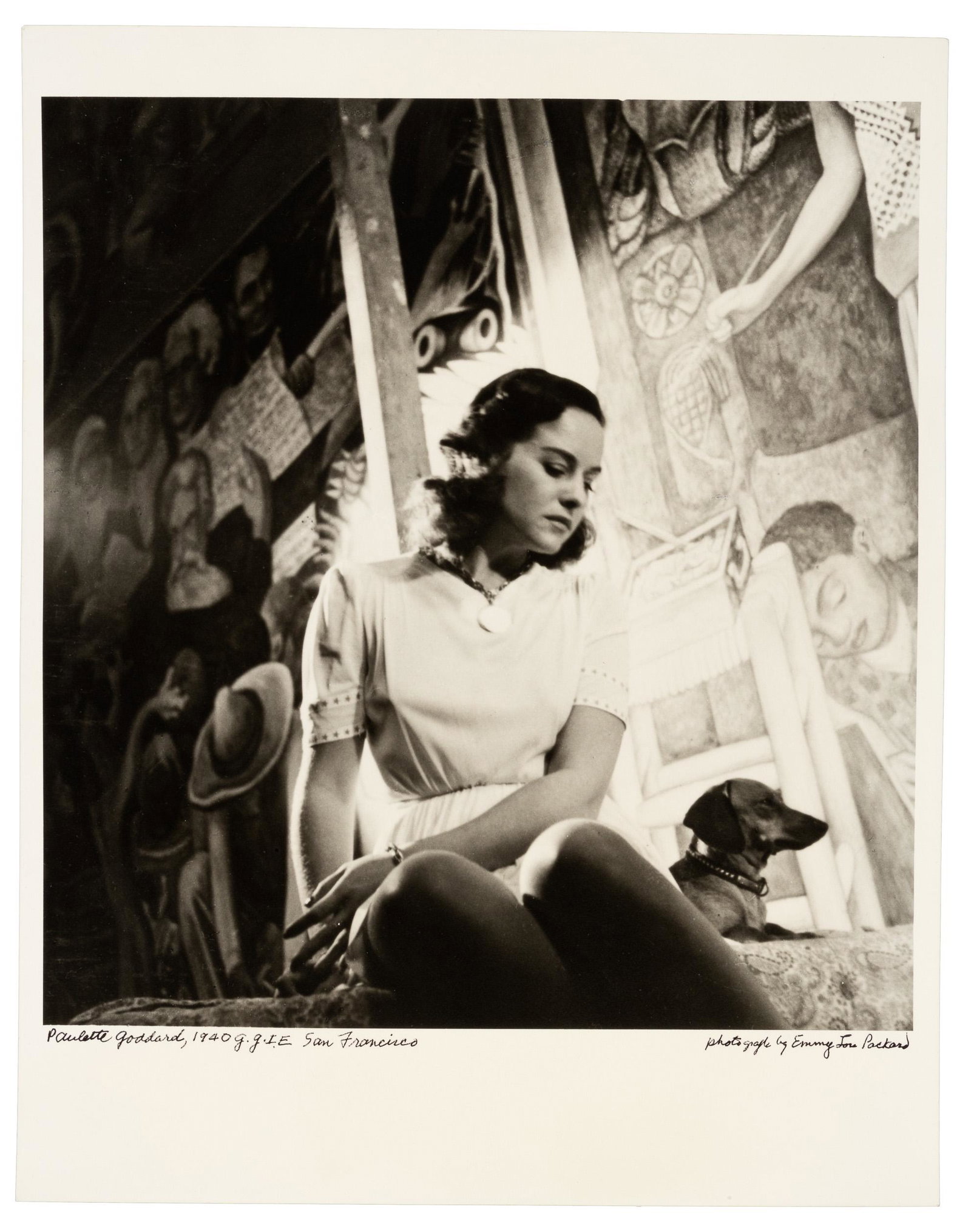 Paulette Goddard by Emmy Lou Packard: Heading: (Rivera, Diego) Author: Packard, Emmy Lou Title: Paulette Goddard, 1940 G.G.I.E. San Francisco Place Published: San Francisco Publisher: Date Published: 1940; print: 1984 Descr