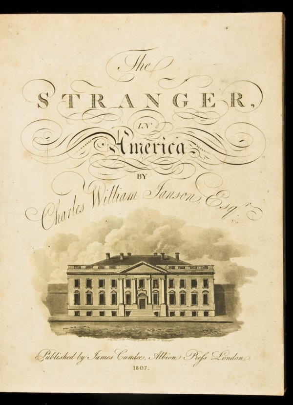 Stranger in America aquatint plates 1807 Albion: Title: The Stranger in America: Containing Observations Made During a Long Residence in that Country, on the Genius, Manners and Customs of the People of the United States... Author: Janson, Charles W