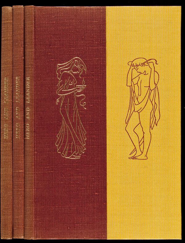 Golden Cockerel Press Hero & Leander 3 copies: Title: Hero & Leander. Translated from the Greek of Musaeus - 3 copies Author: Lucas, F.L., translator Description: Each 48 pp. With 11 etchings by John Buckland Wright, most full-page. 9x5¾, two-ton