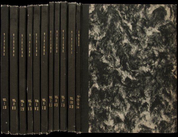 Interpretation of Visions by CG Jung 11 vols: Title: Interpretation of Visions: Notes on the Seminar in Analytical Psychology given by Dr. C.G. Jung Author: Jung, C[arl] G[ustave] Description: 11 volumes, including an index volume. Edited by Mary