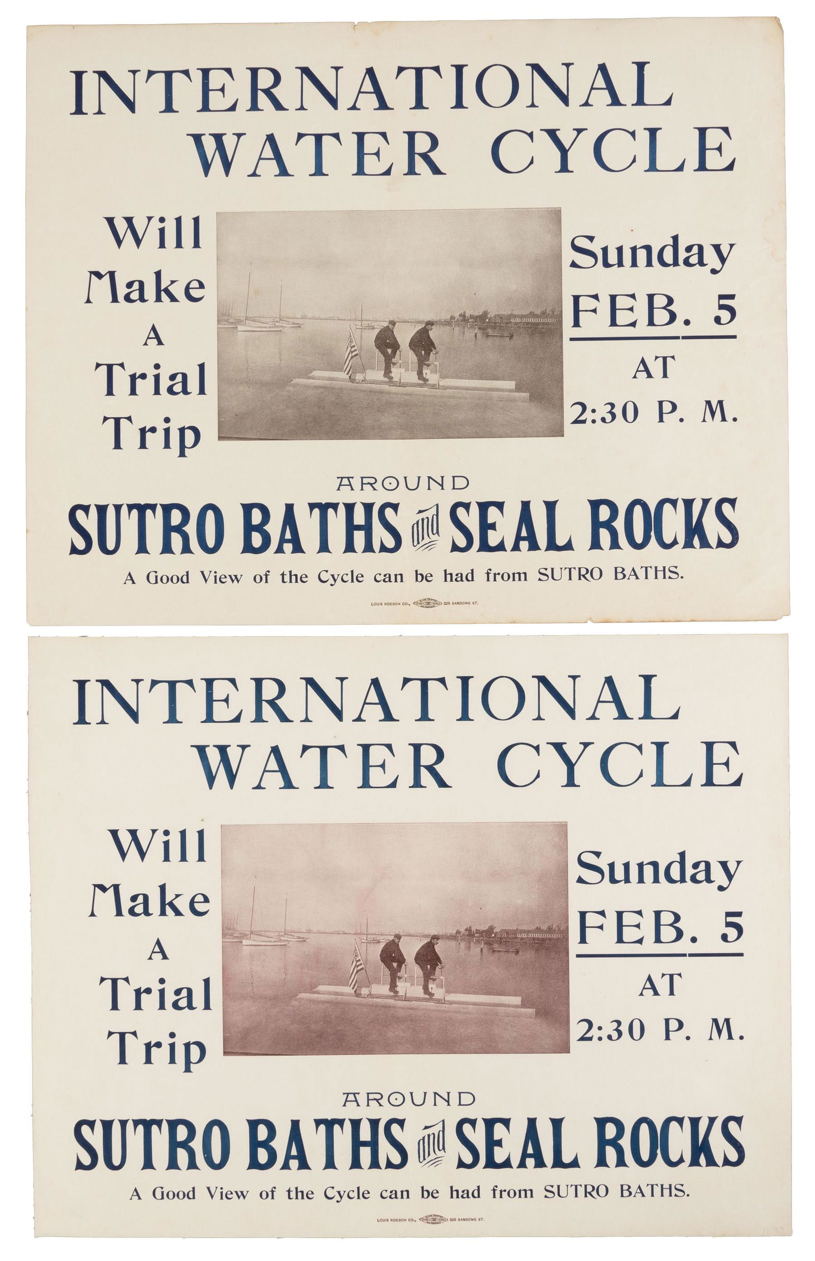 Watercycle at Seal Rocks - Sutro Baths Poster (1 of 3)