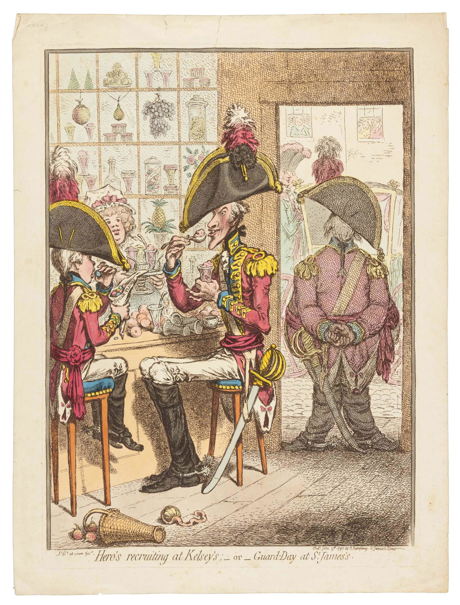 James Gillray satirical etching 1797 (1 of 3)