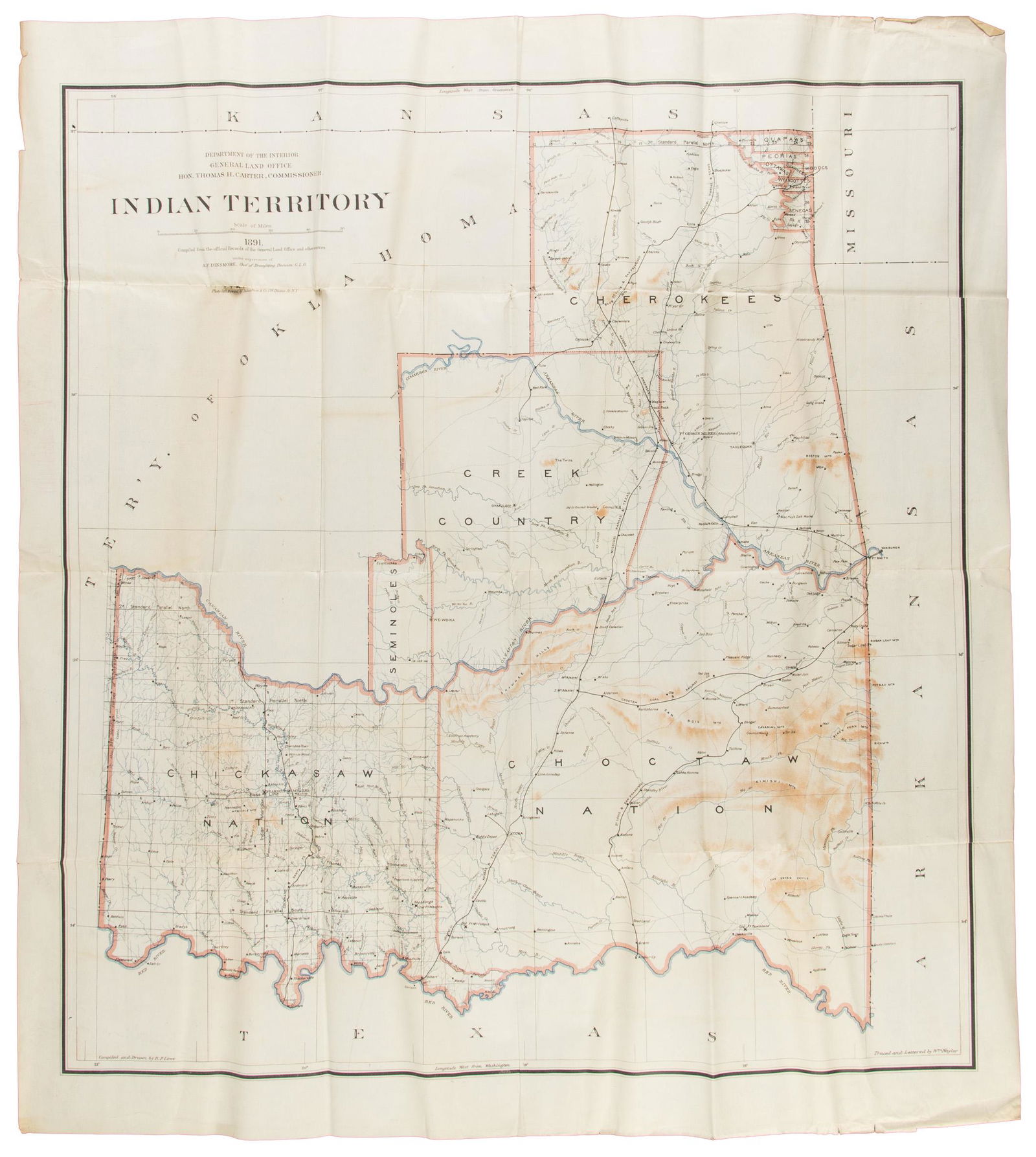 Government map of Indian Territories (1 of 4)