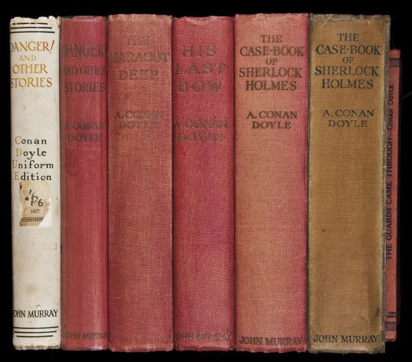 7 AC Doyle volumes pub by John Murray, London: Title: Seven volumes by Arthur Conan Doyle published by John Murray Author: Doyle, Arthur Conan Description: Includes: The Guards Came Through and Other Poems. Red paper dust jacket around stiff plain