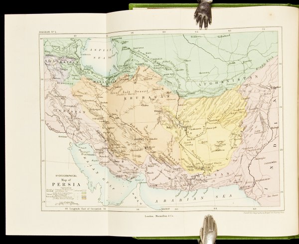 Goldsmid's Eastern Persia: Title: Eastern Persia, an Account of the Journeys of the Persian Boundary Commission, 1870-71-72 Author: Goldsmid, Frederic John Description: 2 volumes. lviii, [2], 443; viii, 516 pp. 30 lithographed 