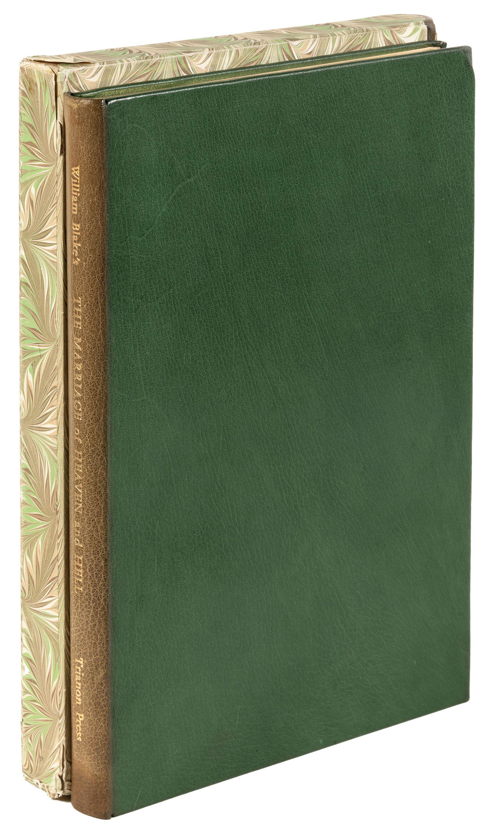 One of XX copies, progressive plates & stencil: Heading: (Blake, William - Trianon Press) Author: Blake, William Title: The Marriage of Heaven and Hell Place Published: London Publisher:Trianon Press for the William Blake Trust Date Published: