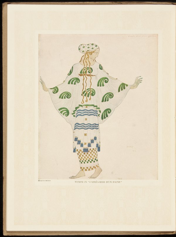 Souvenir Serge de Diaghileff's Ballet Rouse 1916: Title: Souvenir Serge de Diaghileff's Ballet Rouse Author: ** Description: 15 plates in color of costume art by Léon Bakst and others; black and white photograph plates of costumed actors; four adver