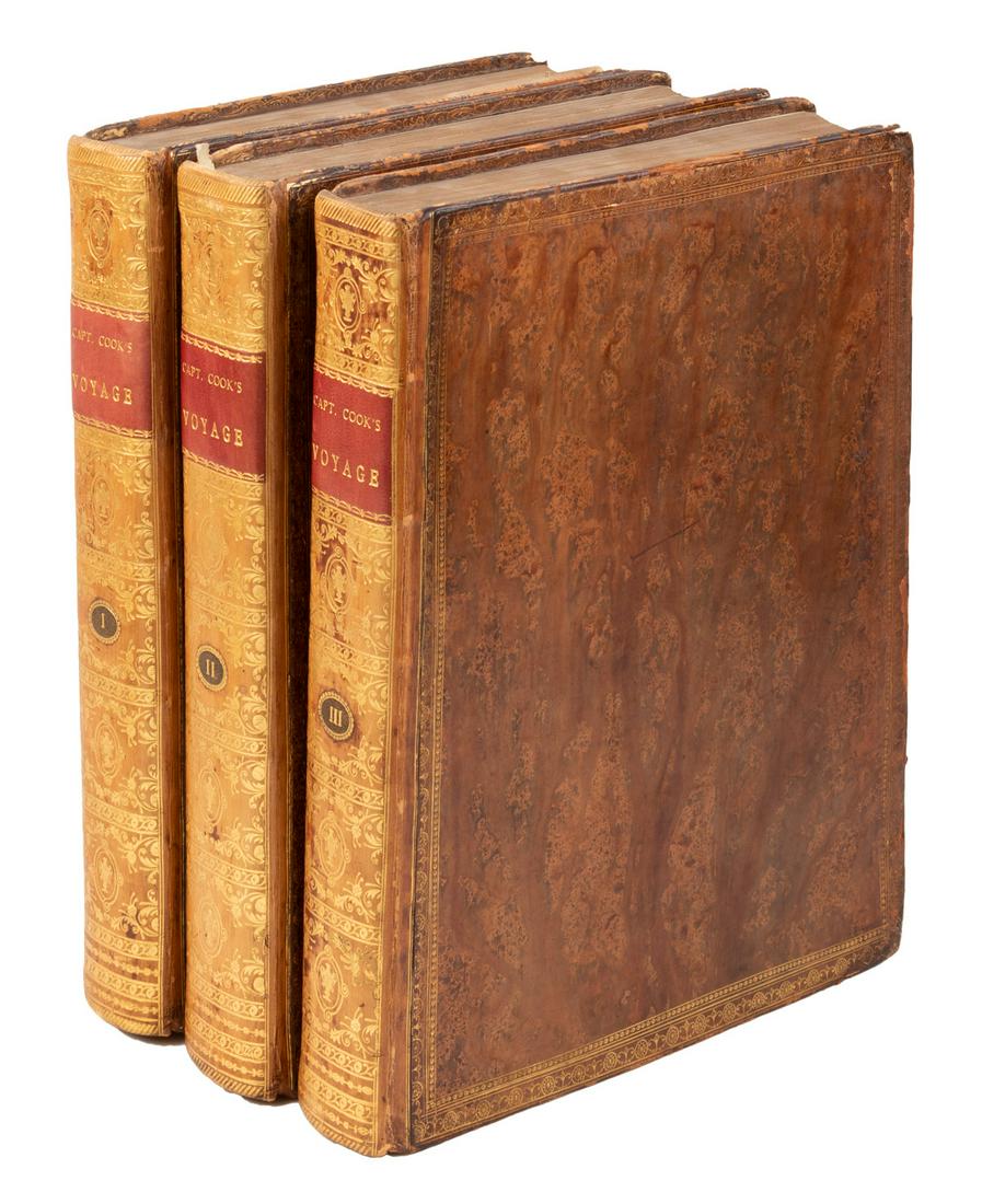 Cook's 3rd Voyage with atlas plates bound in (1 of 6)