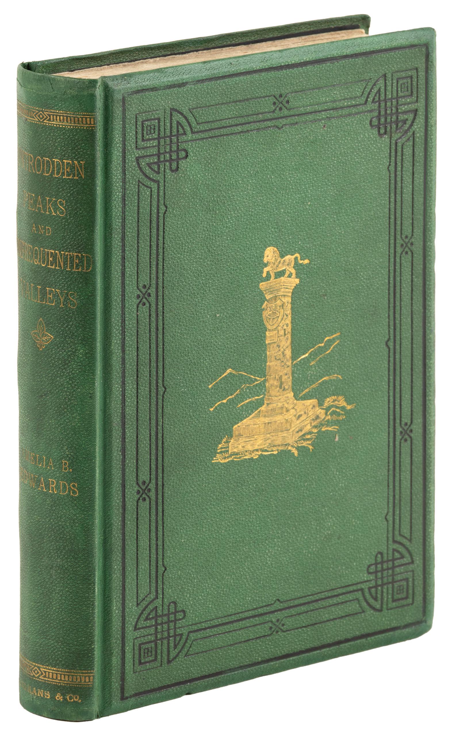 Amelia Edwards, Untrodden Peaks, 1873: Heading: Author: Edwards, Amelia B. Title: Untrodden Peaks and Unfrequented Valleys: A Midsummer Ramble in the Dolomites Place Published: London Publisher:Longmans, Green, and Co. Date Published
