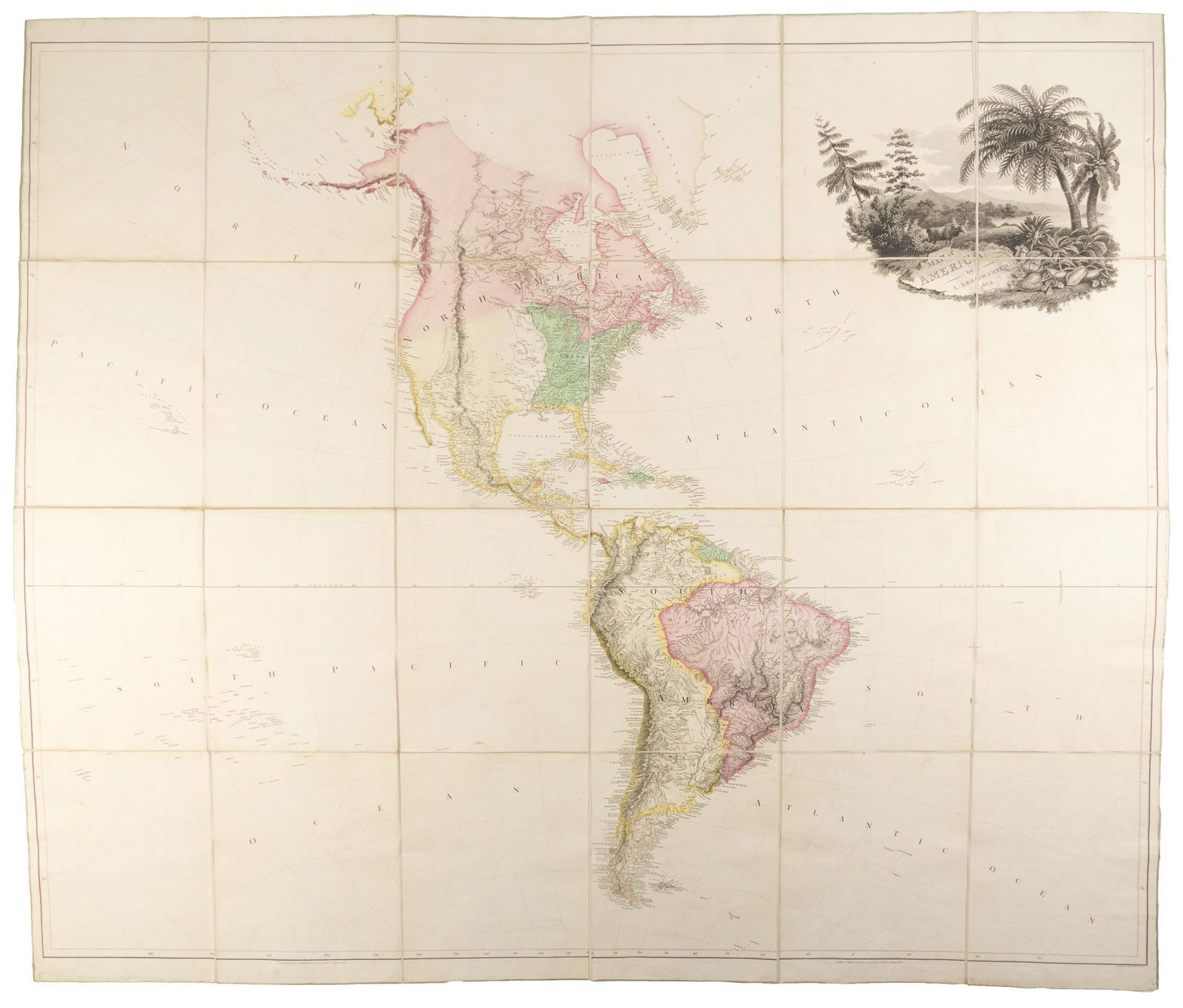 Arrowsmith's large map of America 1804 (1 of 4)