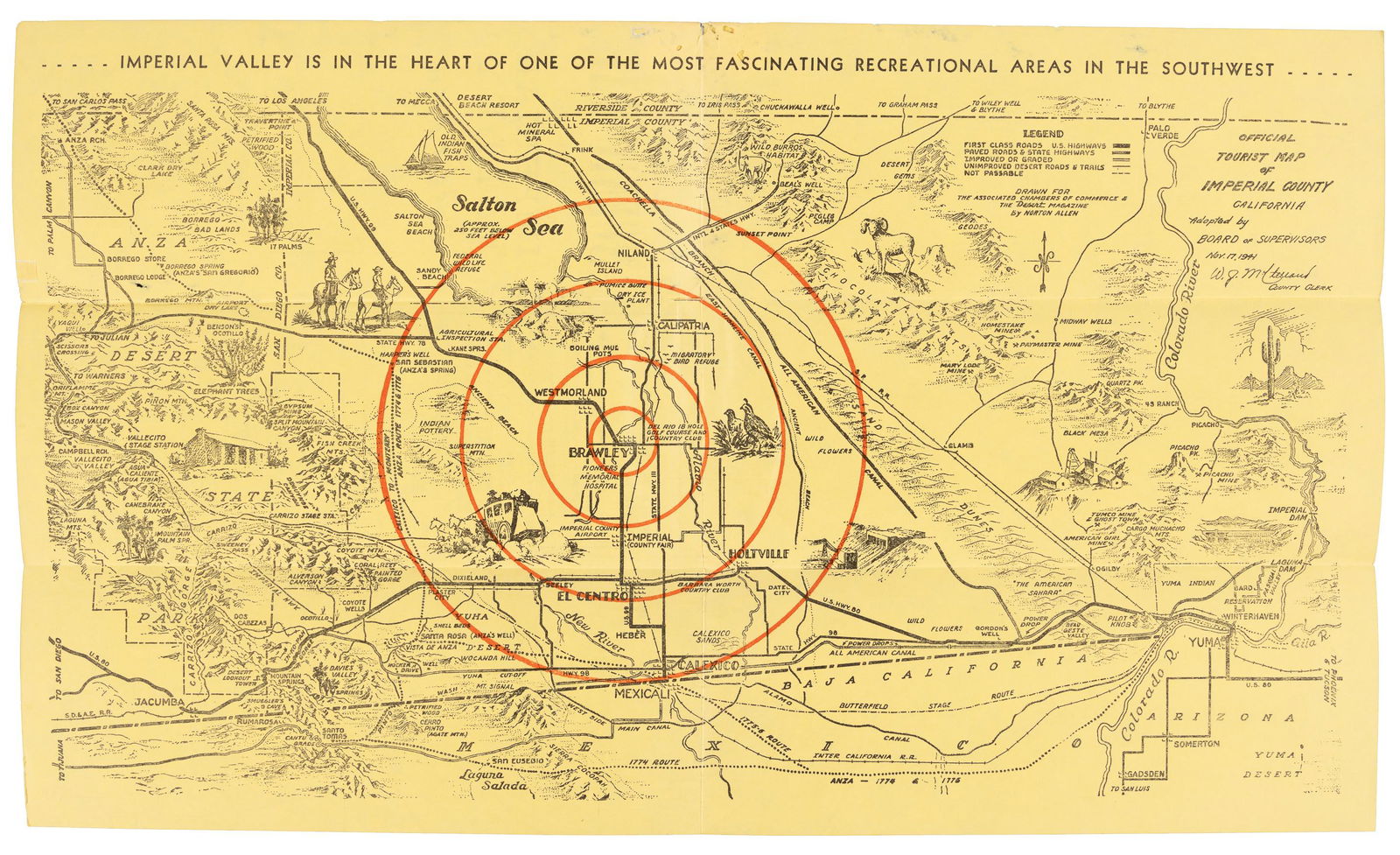 Pictorial map of the Imperial Valley, 1941 (1 of 2)