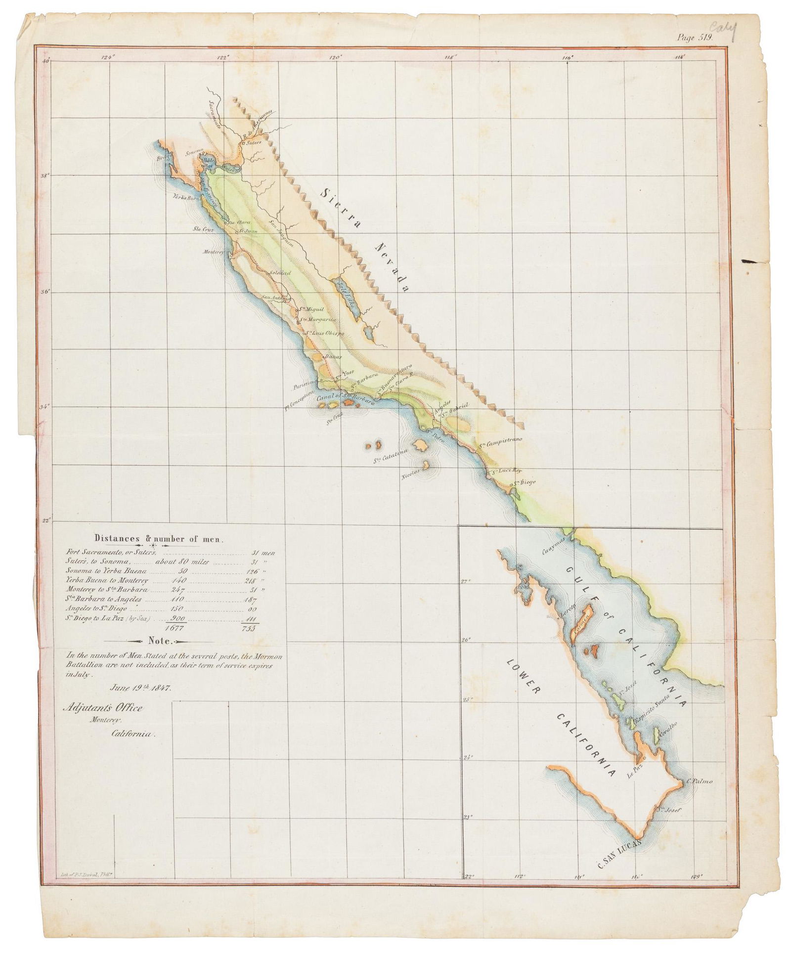 Map California during the Conquest (1 of 4)
