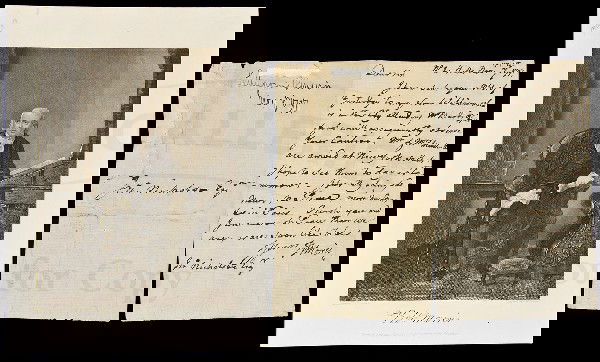 Robert Morris Signer of the Declaration: Title: Autograph Letter Signed Author: Morris, Robert (signer from Pennsylvania) Description: Autograph letter signed R. Morris. One page, approximately 18x11 cm. (7x4½").Robert Morris (1734-1806). F