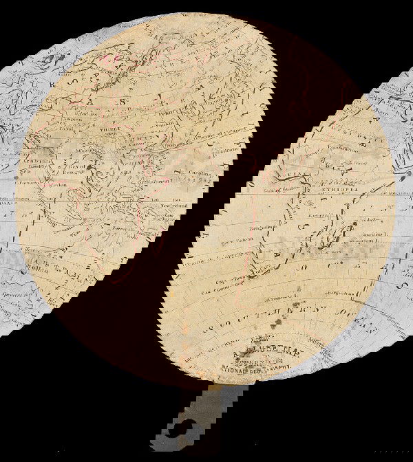 Globe Map for Goodrich's National Geography 1846: Title: A Globe Map for Goodrich's National Geography Author: Goodrich, Samuel Griswold Description: Double-sided circular engraved map with metal stem for holding; hand-colored in outline. 15 cm (6")