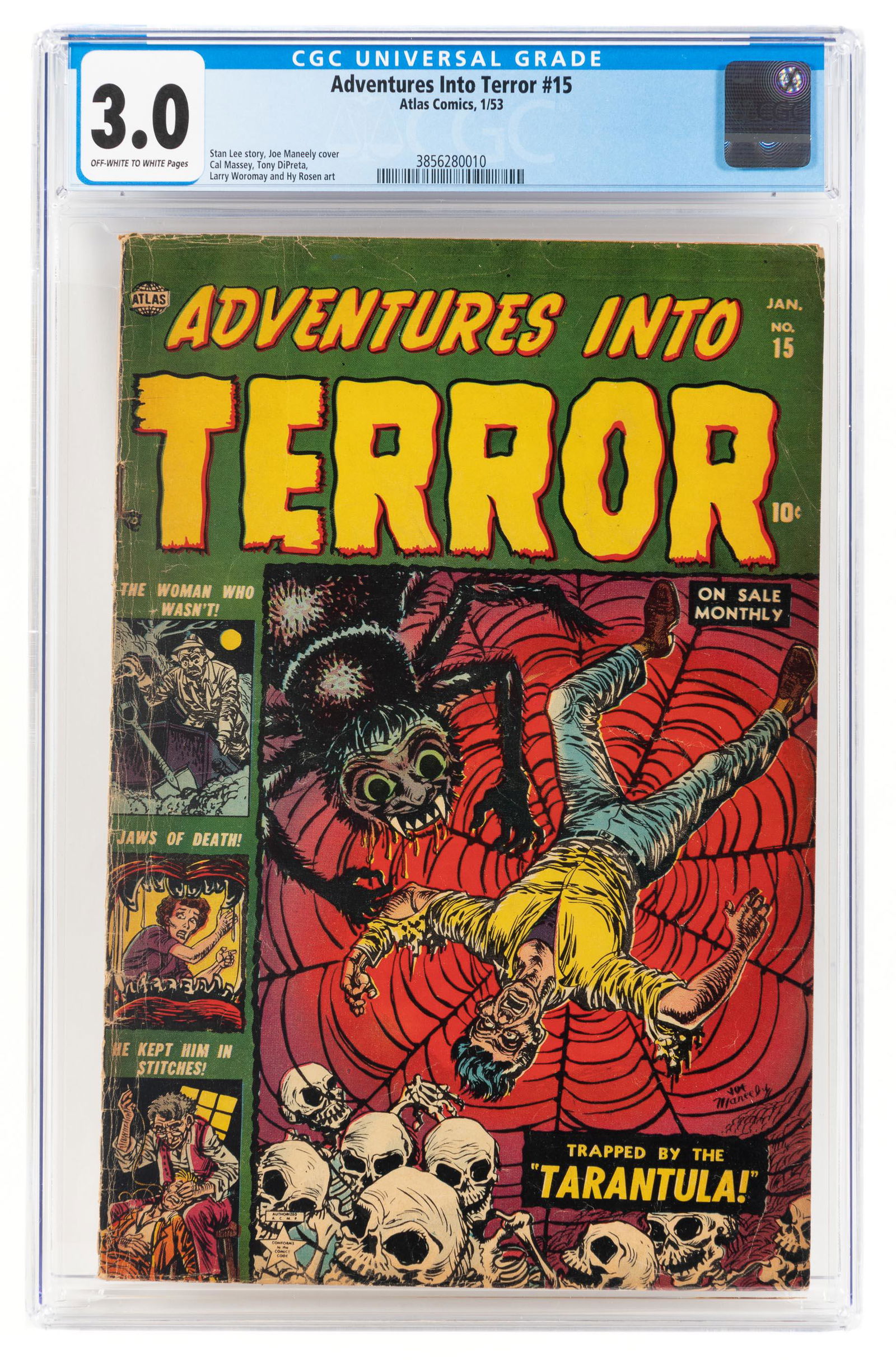 ADVENTURES INTO TERROR #15 * CGC 3.0 * Web of Fate (1 of 2)