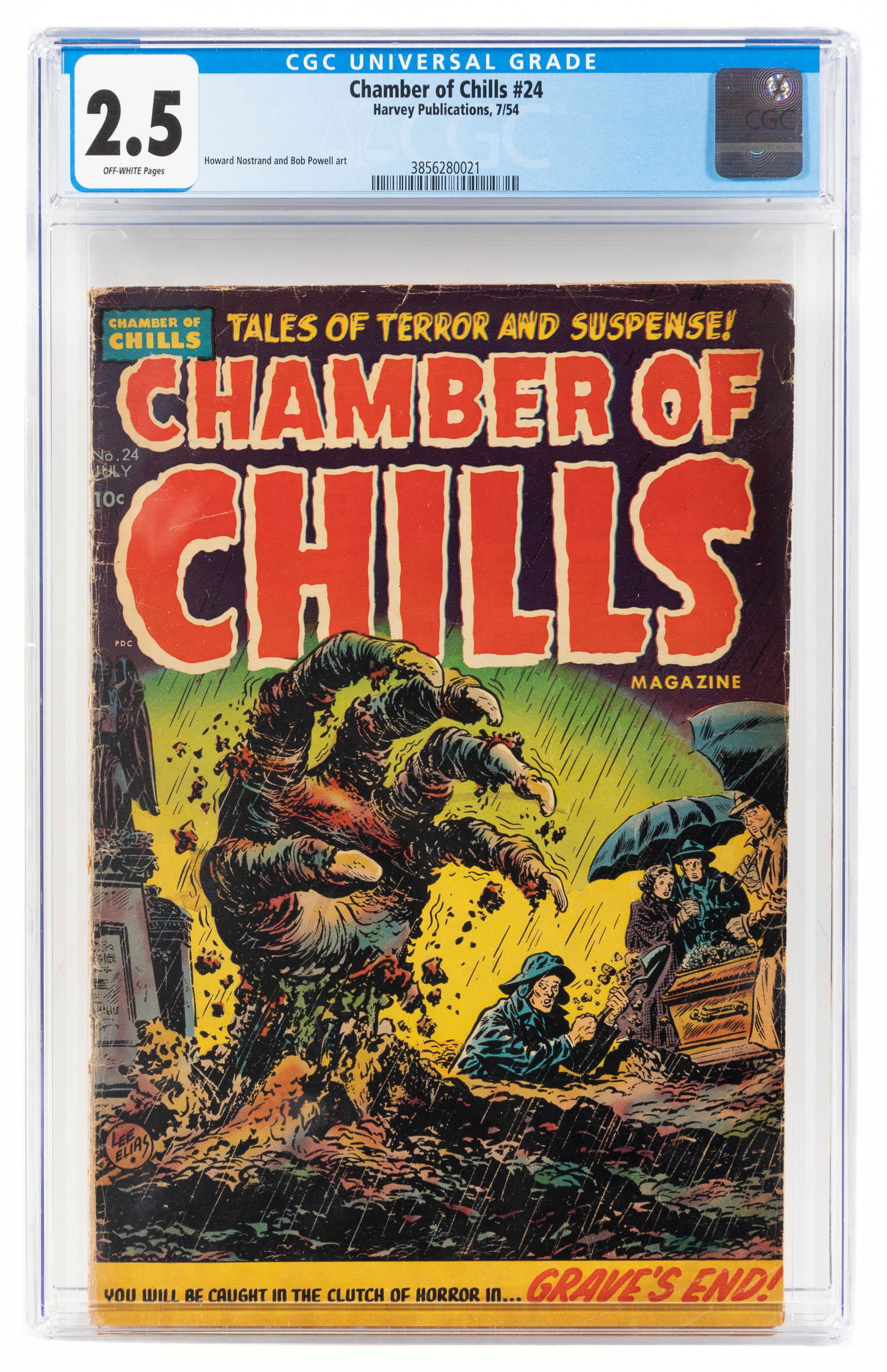CHAMBER OF CHILLS #24 * CGC 2.5 * Grave's End (1 of 2)