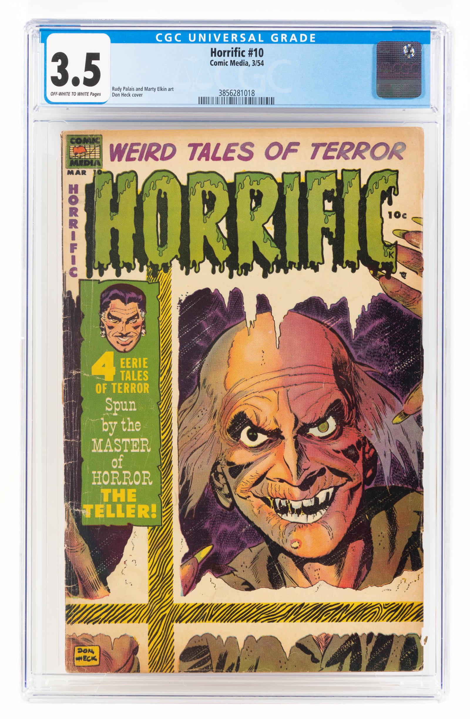 HORRIFIC #10 * CGC 3.5 * Voyeuristic Gaffer (1 of 2)