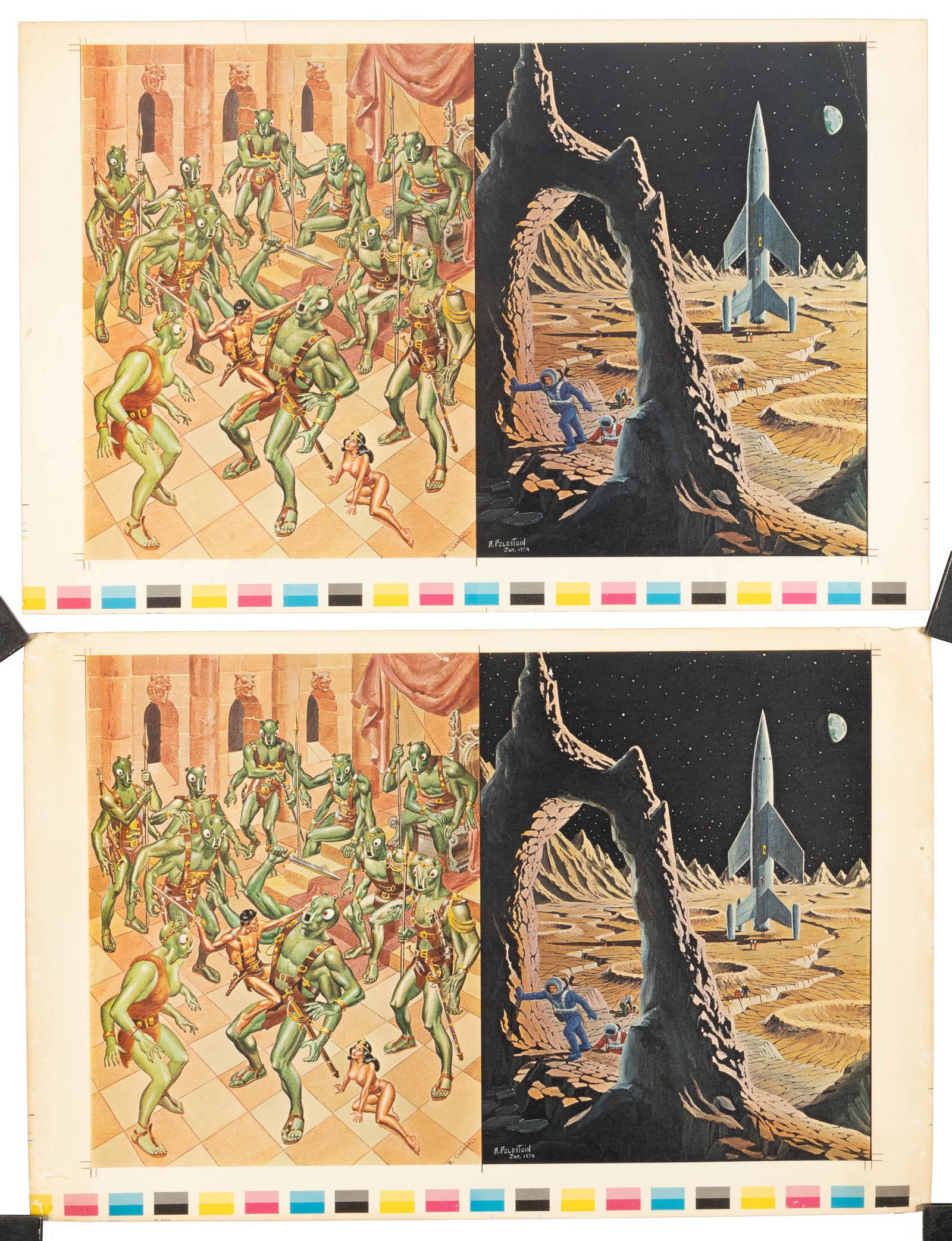 SQUA TRONT #3 Cover Proofs: Set of Two, 1969 (1 of 2)