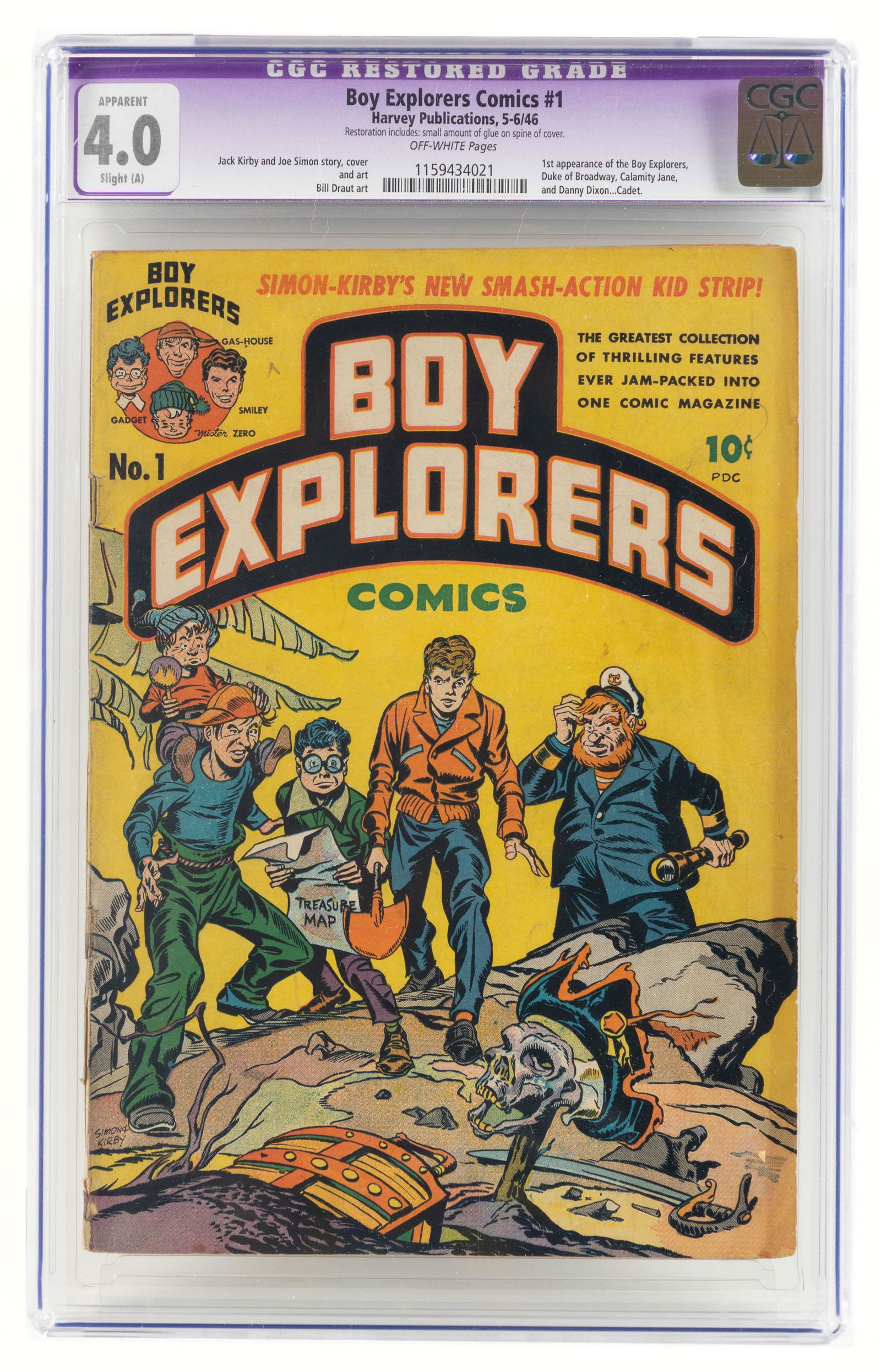 BOY EXPLORERS #1 * CGC 4.0 Purple Label * Simon & Kirby (1 of 2)