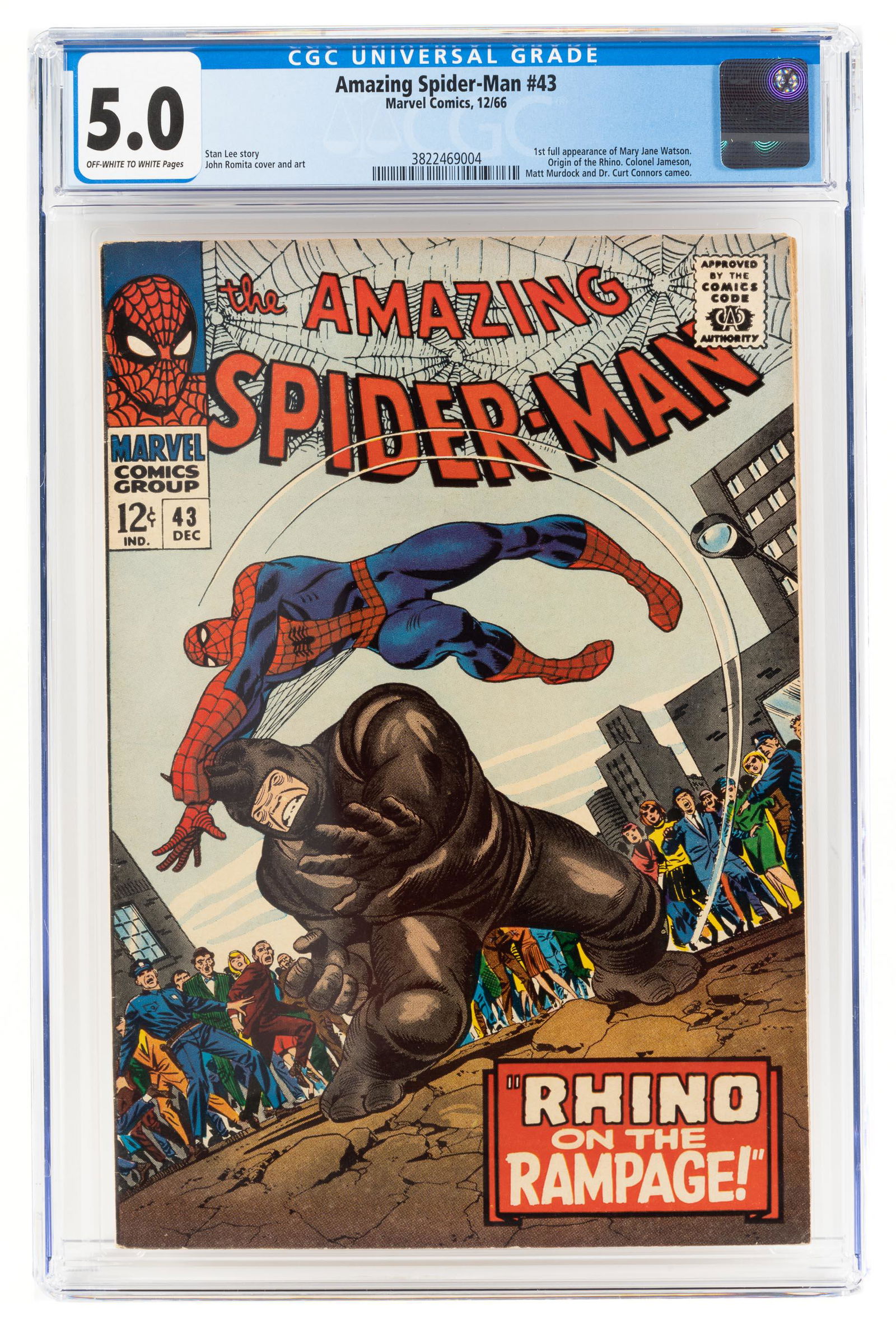 AMAZING SPIDER-MAN #43 * CGC 5.0 * Mary Jane & the (1 of 2)