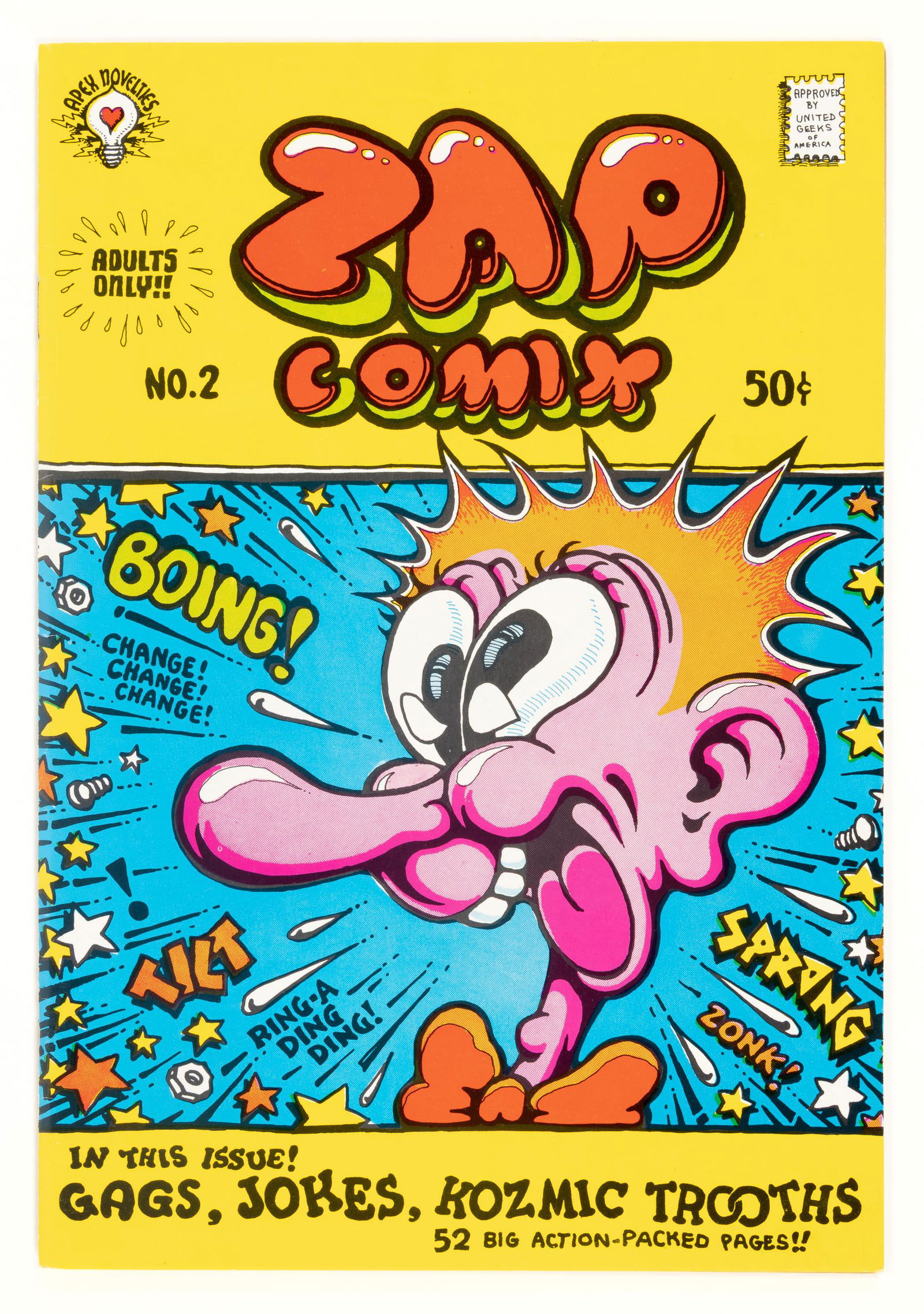 ZAP COMIX #2 * 9.2 * 1st Print * Signed by RICK GRIFFIN (1 of 4)