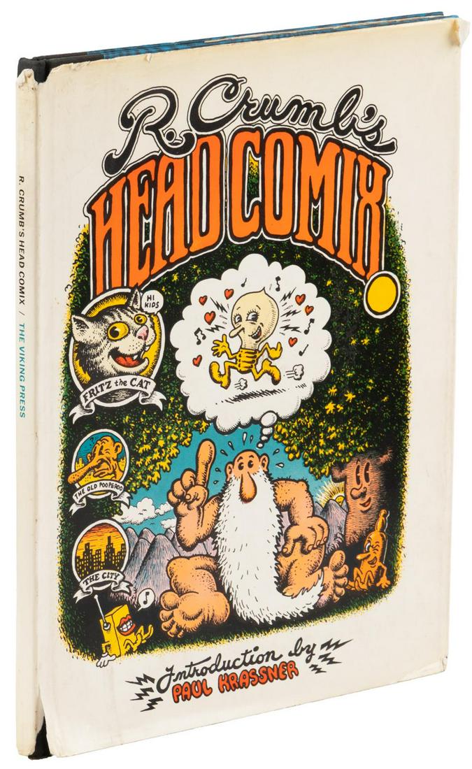 R. Crumb's HEAD COMIX Hardcover 1st Ed. in Jacket, 1968 (1 of 6)