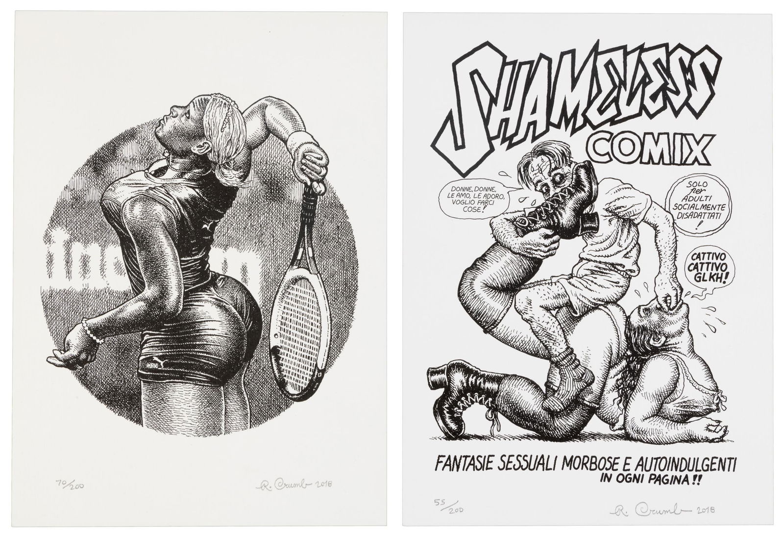 R. CRUMB * 2 Signed Limited Prints (1 of 5)