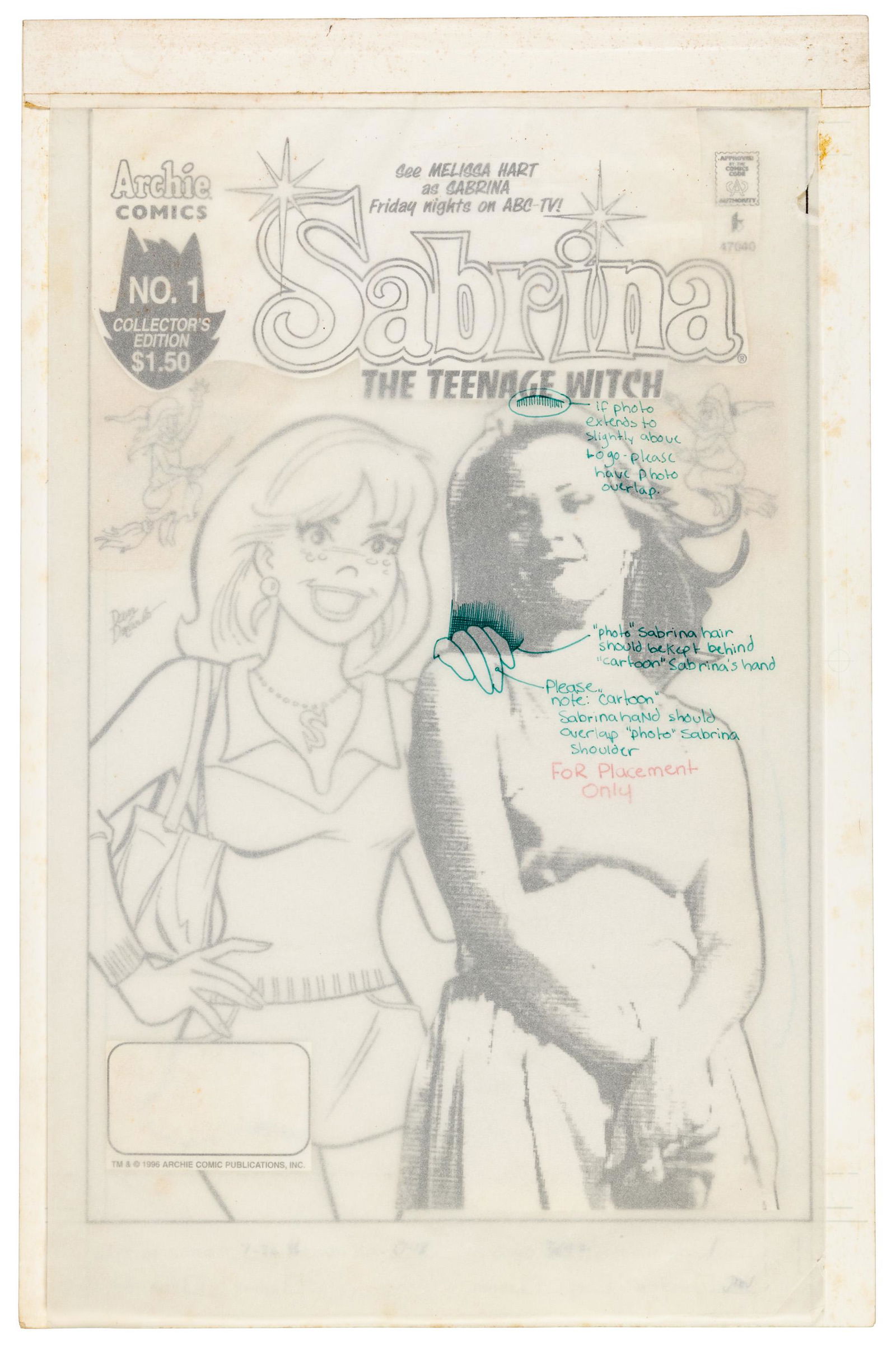 Original Cover Art, DAN DeCARLO, Sabrina #1, 1996 (1 of 2)
